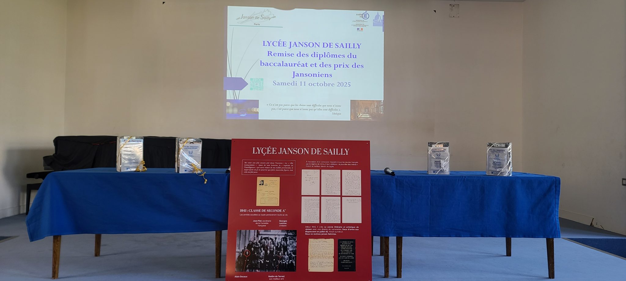 Cérémonie de remise des diplômes du Baccalauréat 2025 et des prix des Jansoniens