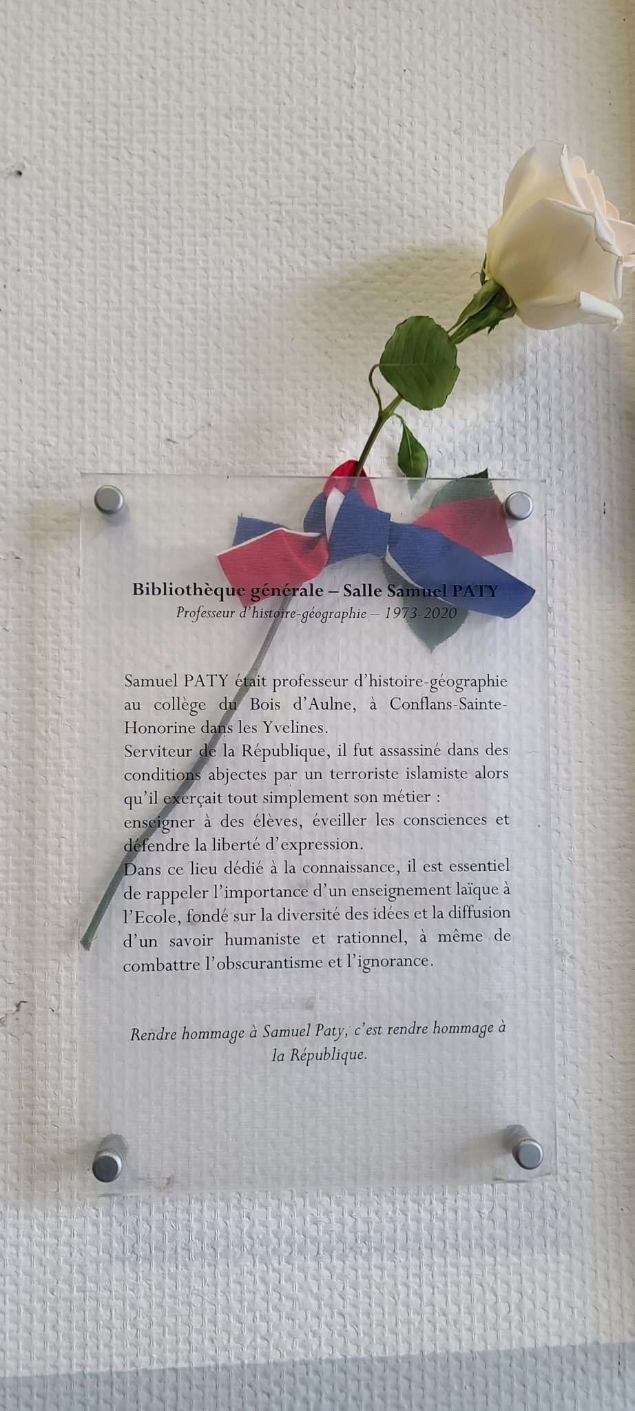 Hommage à Samuel Paty