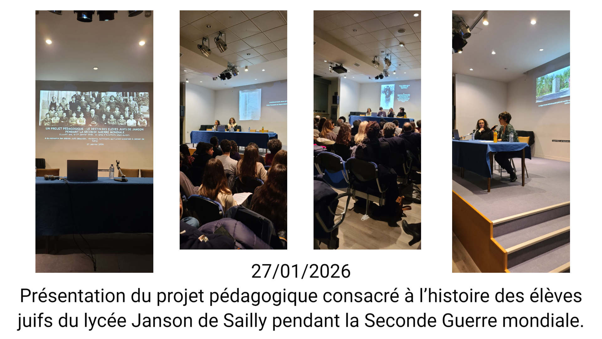 Présentation d’un projet pédagogique consacré à l’histoire des enfants juifs du lycée pendant la 2nde Guerre mondiale